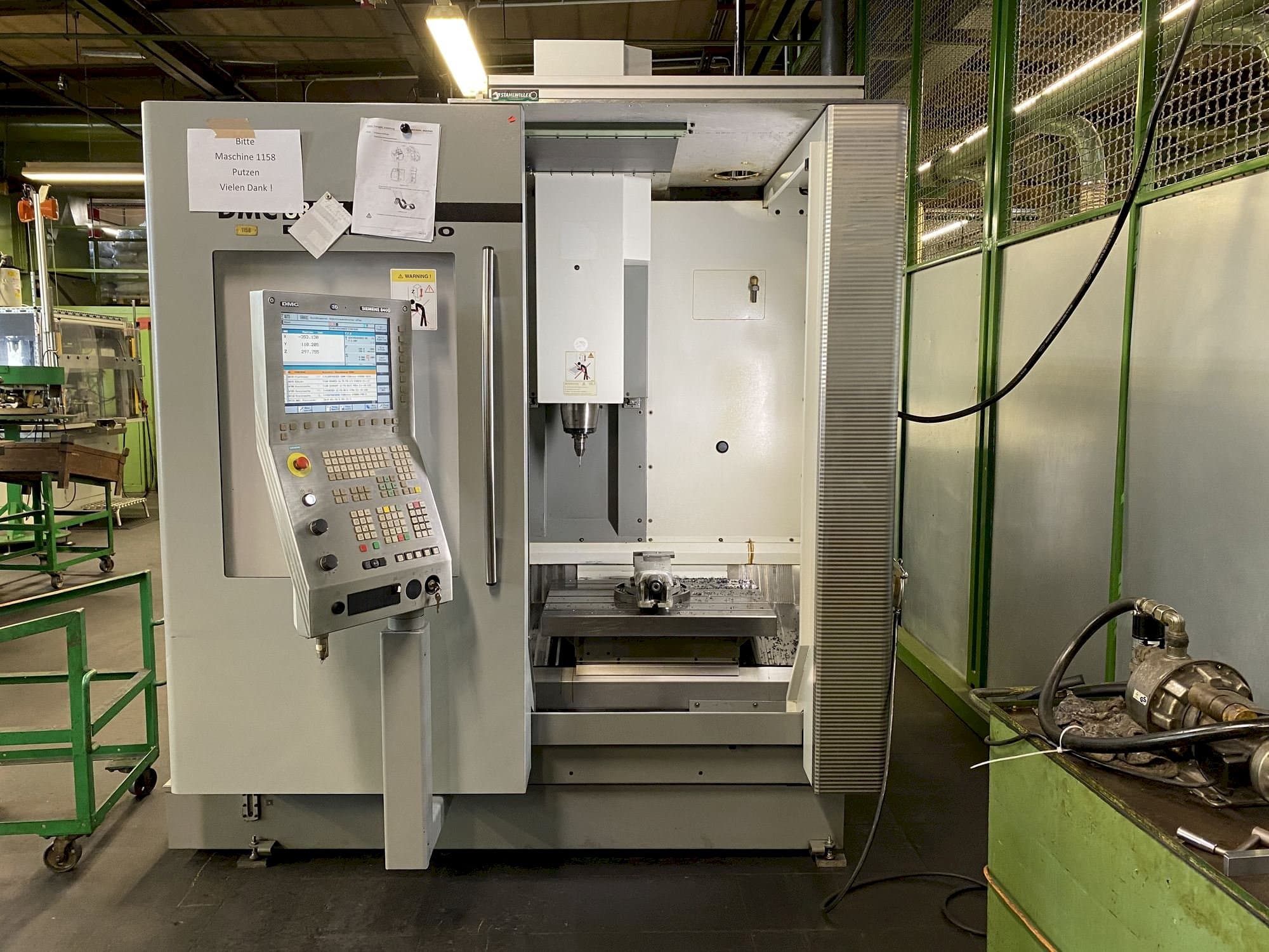 Front view of DECKEL MAHO DMC 635V  machine