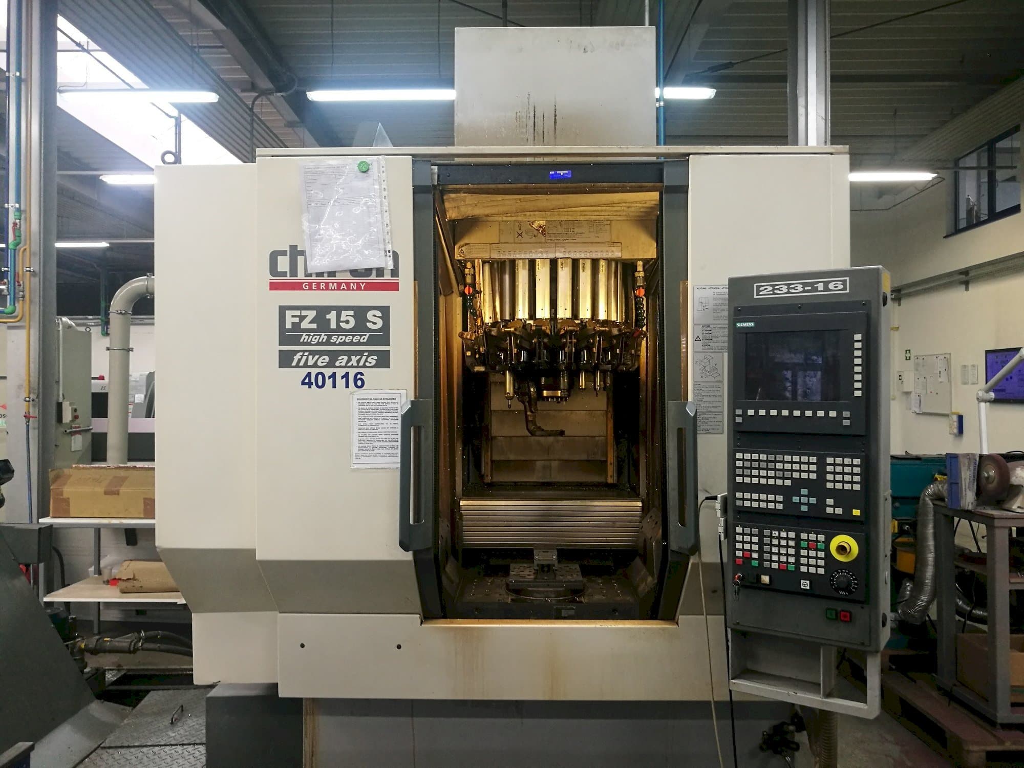 Front view of CHIRON FZ15S  machine