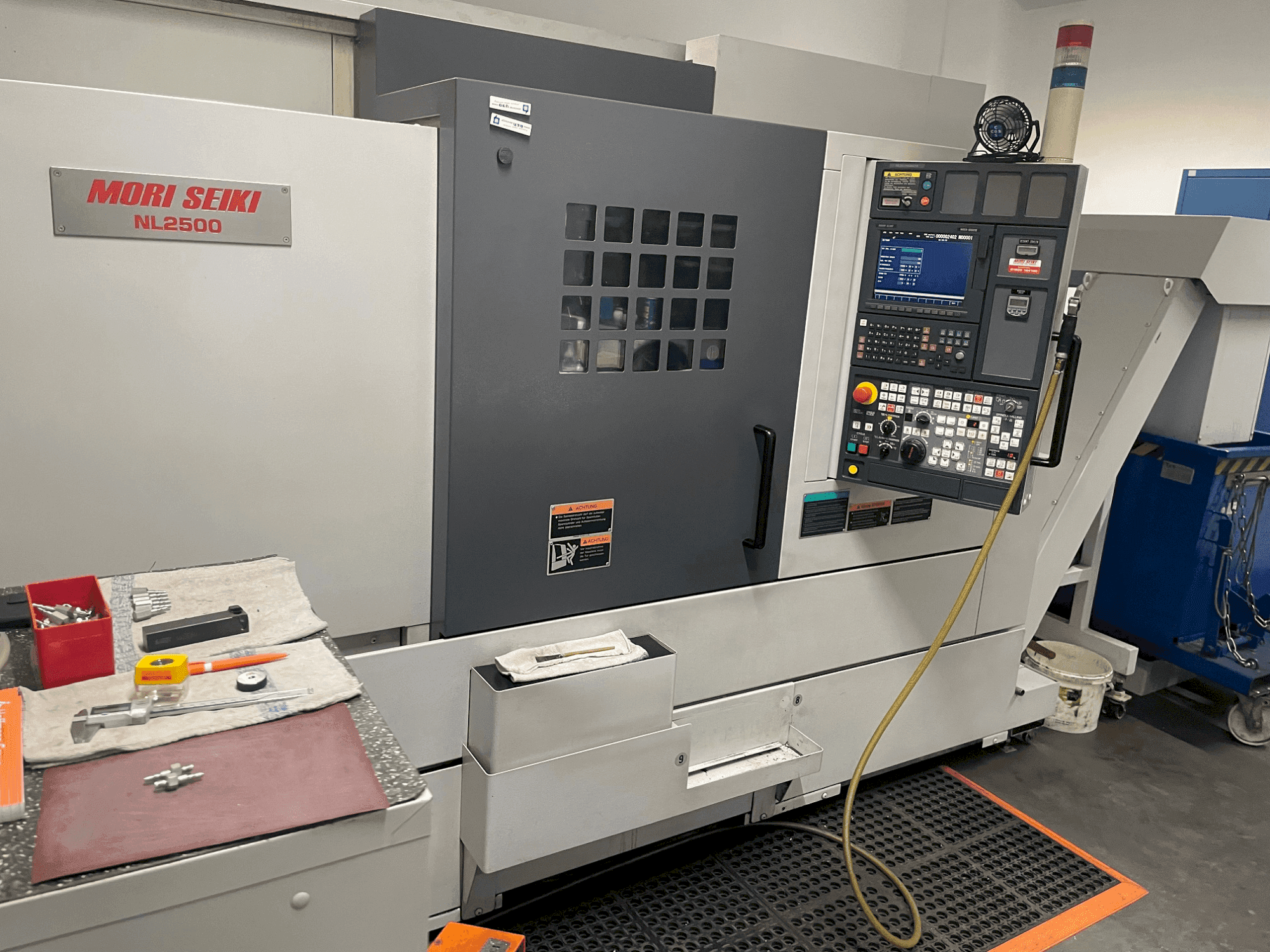 Front view of MORI SEIKI NL2500Y/700  machine