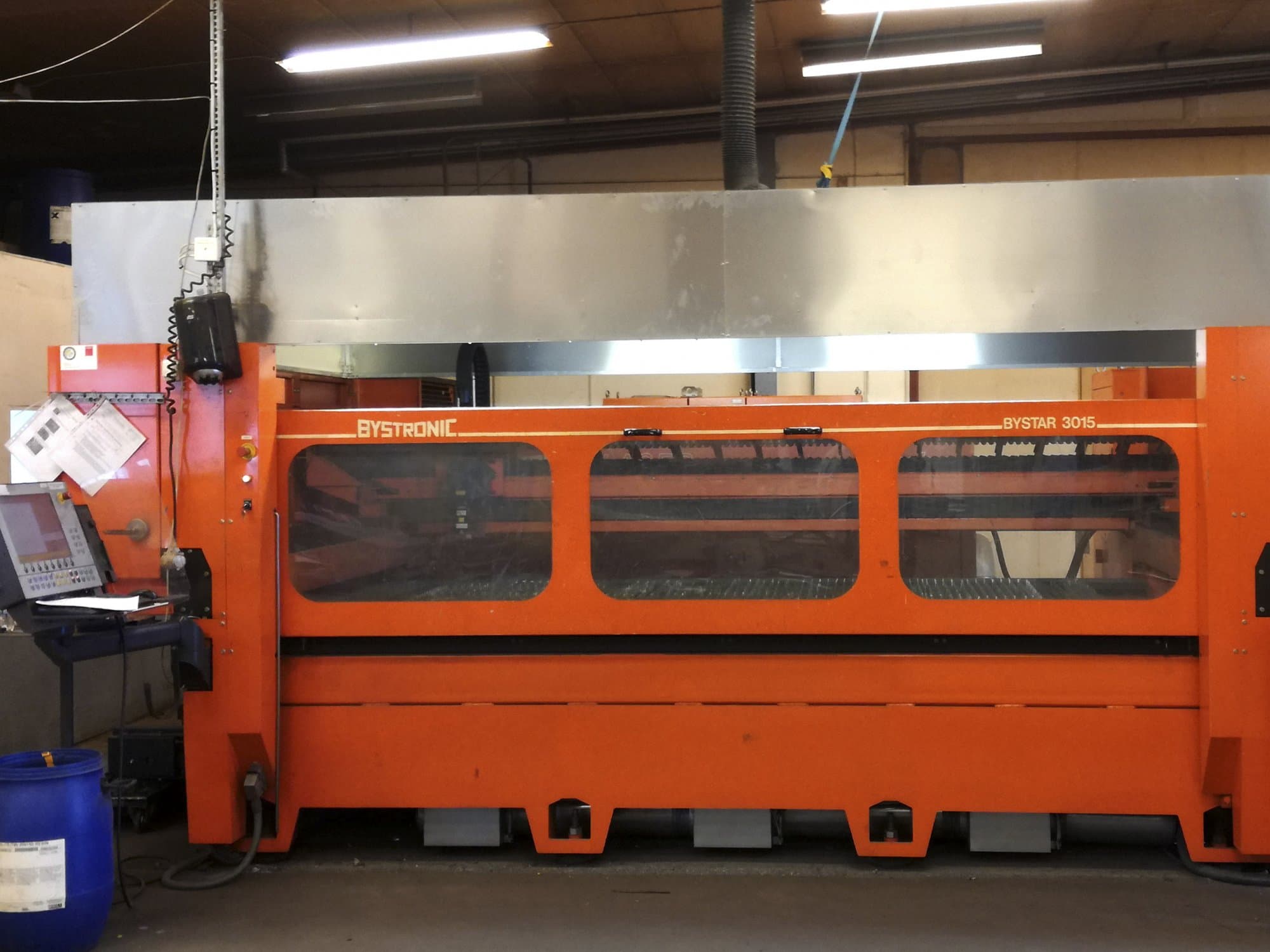 Front view of Bystronic Bystar 3015 machine