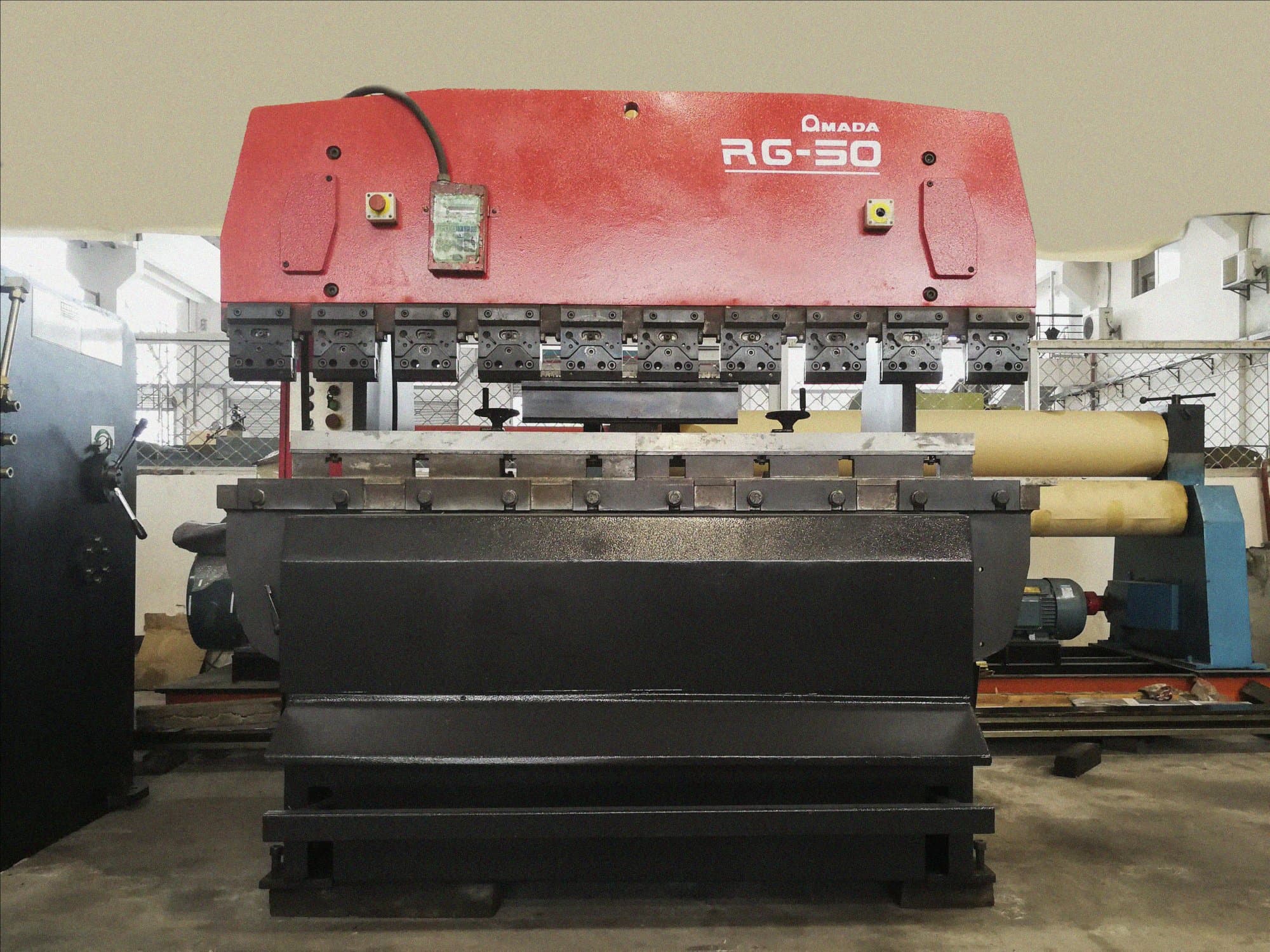 Front view of AMADA RG-50 machine