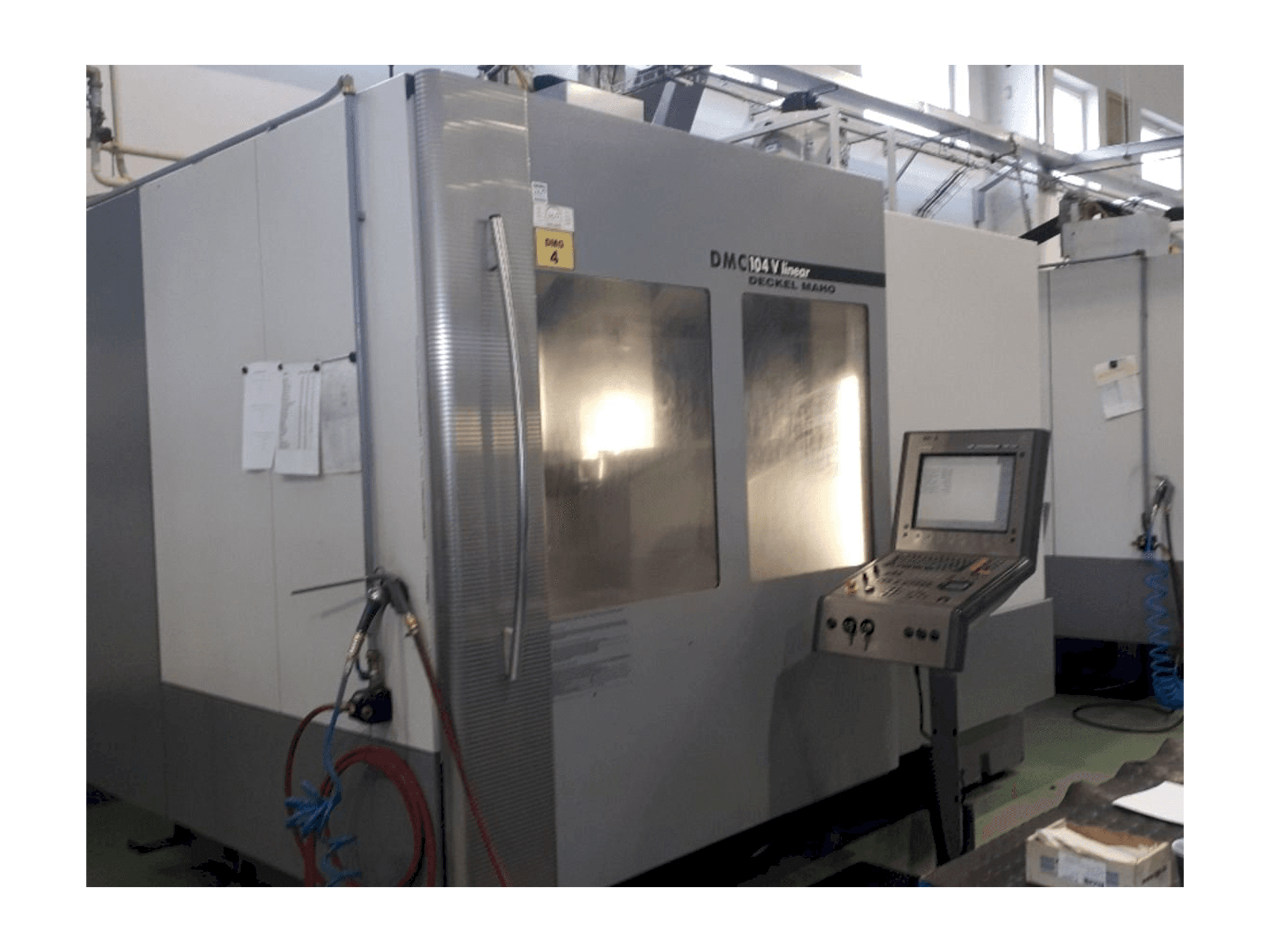 Front view of DECKEL MAHO DMC 104 linear machine