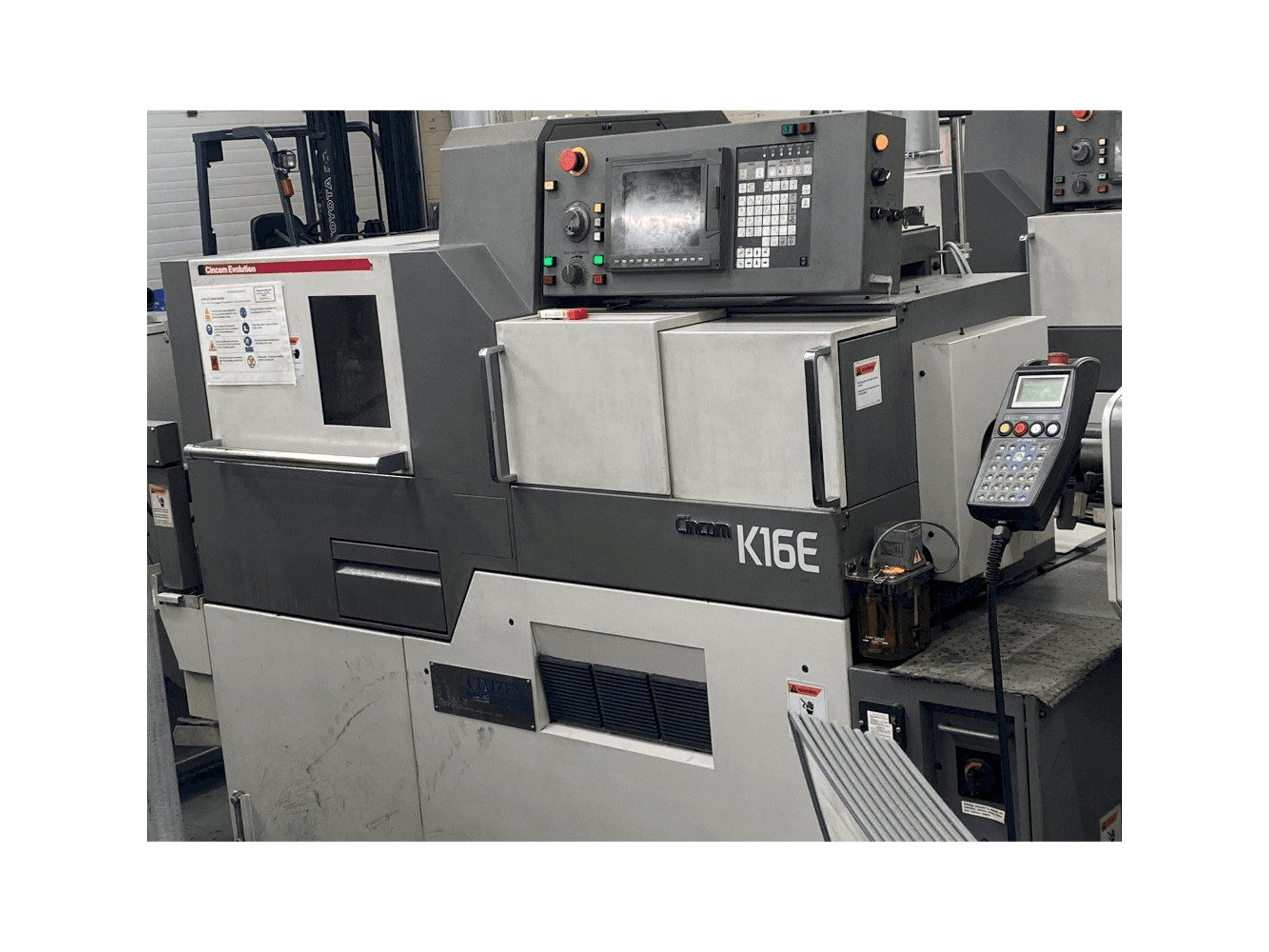 Front view of Citizen Cincom K16EVIIP machine