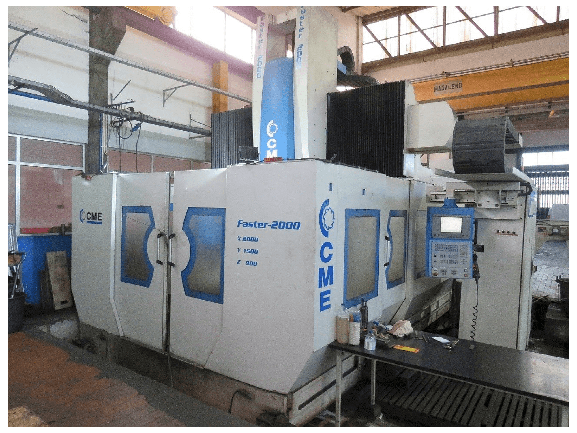 Front view of CME Faster 2000 machine