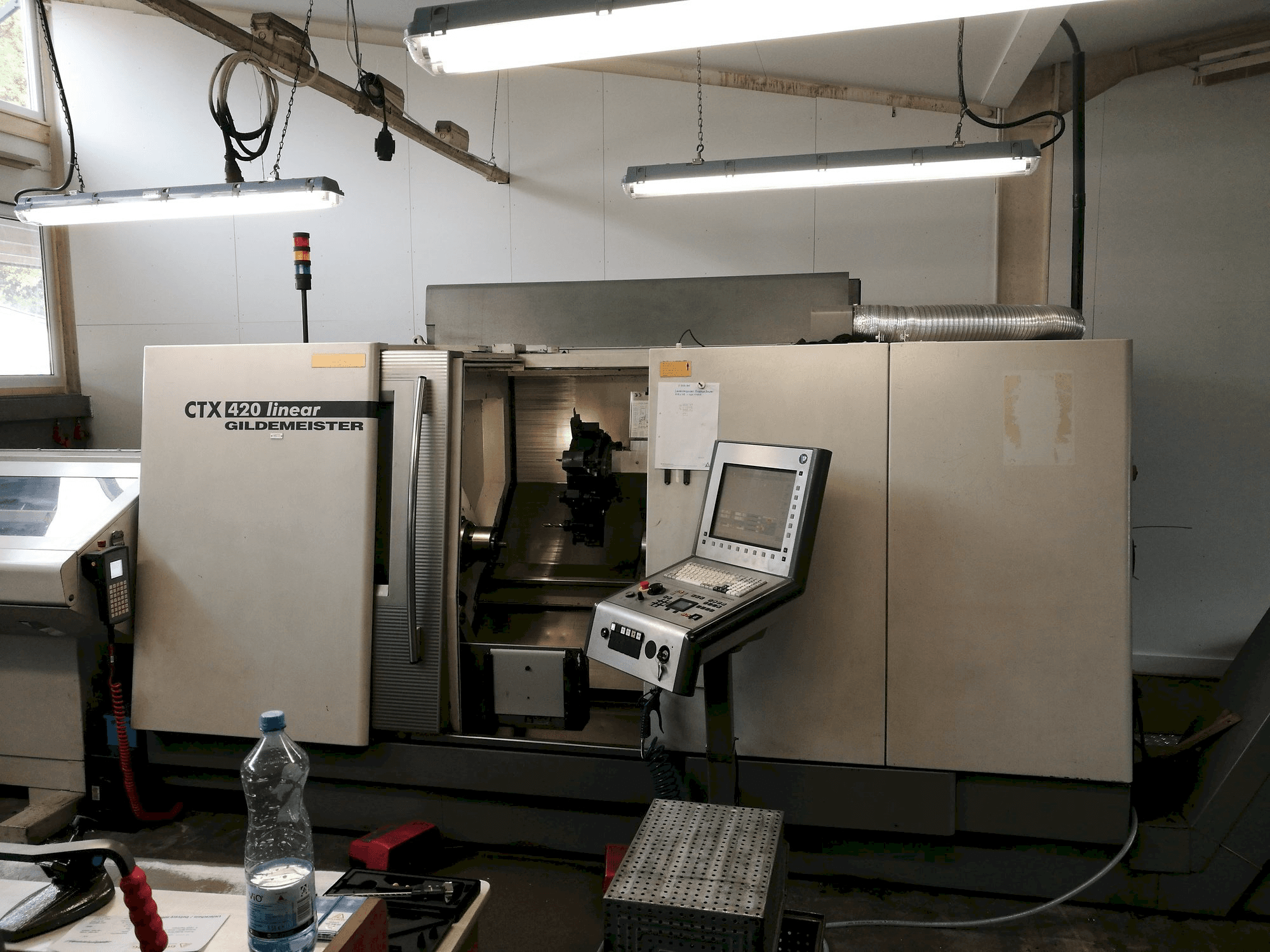 Front view of Gildemeister CTX 420 linear machine