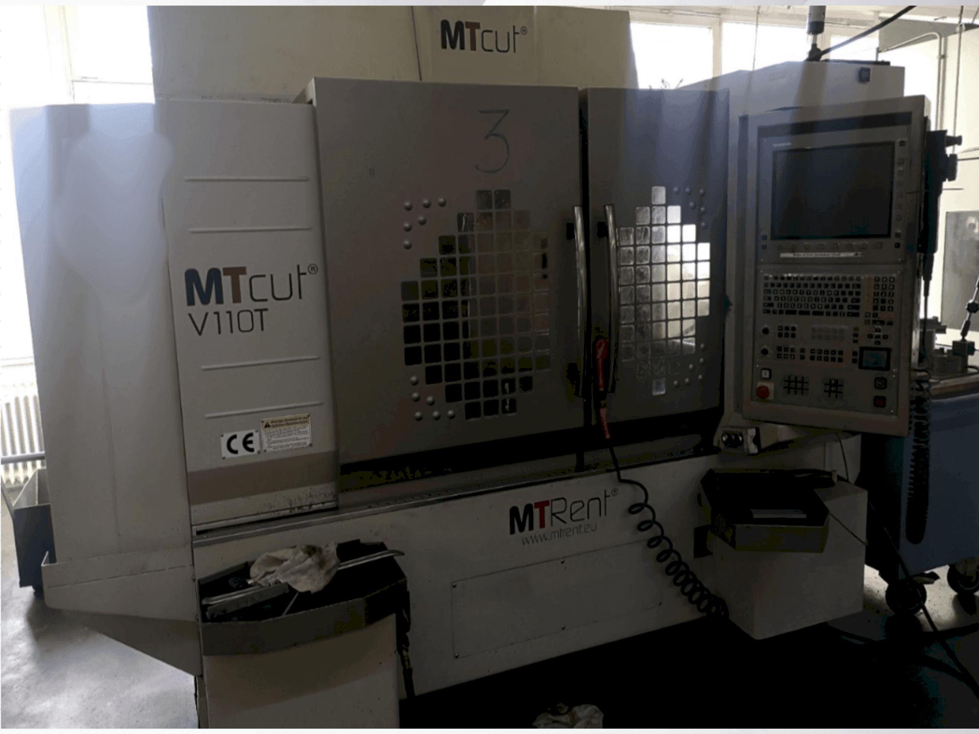 Front view of MTcut V110T machine
