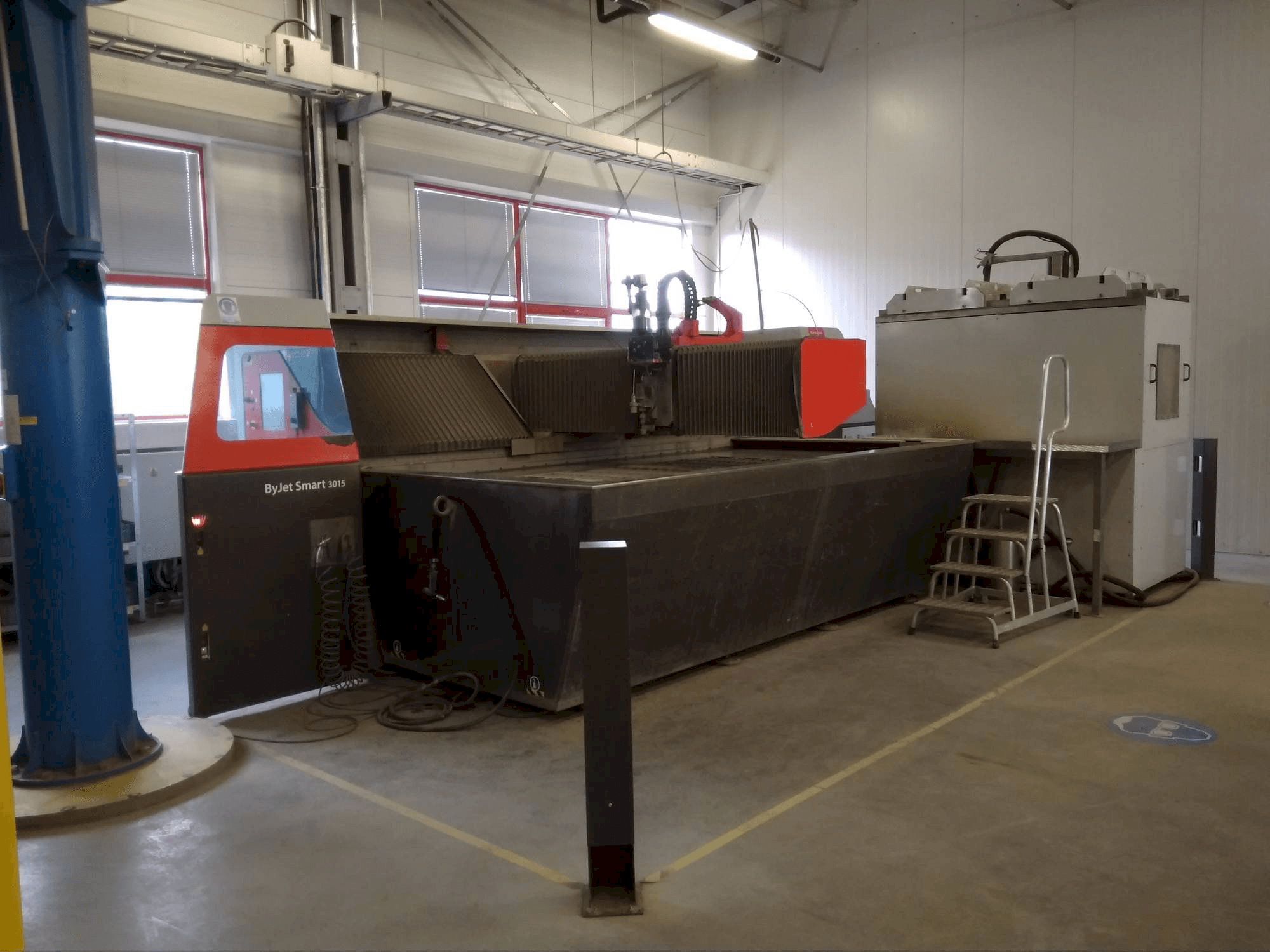 Front view of Bystronic ByJet Smart 3015 machine