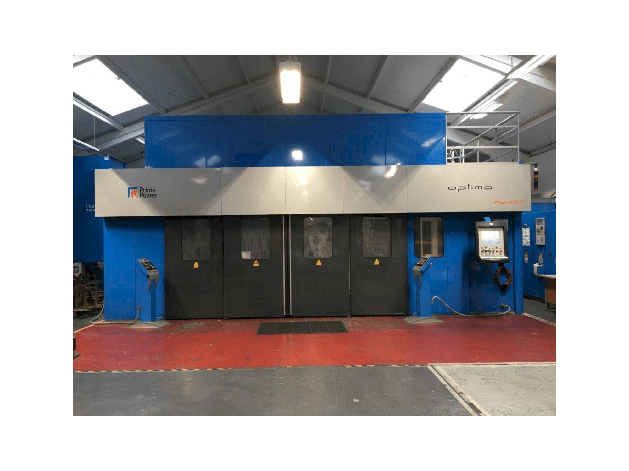 Front view of Prima Power OPTIMO CV 4000 machine