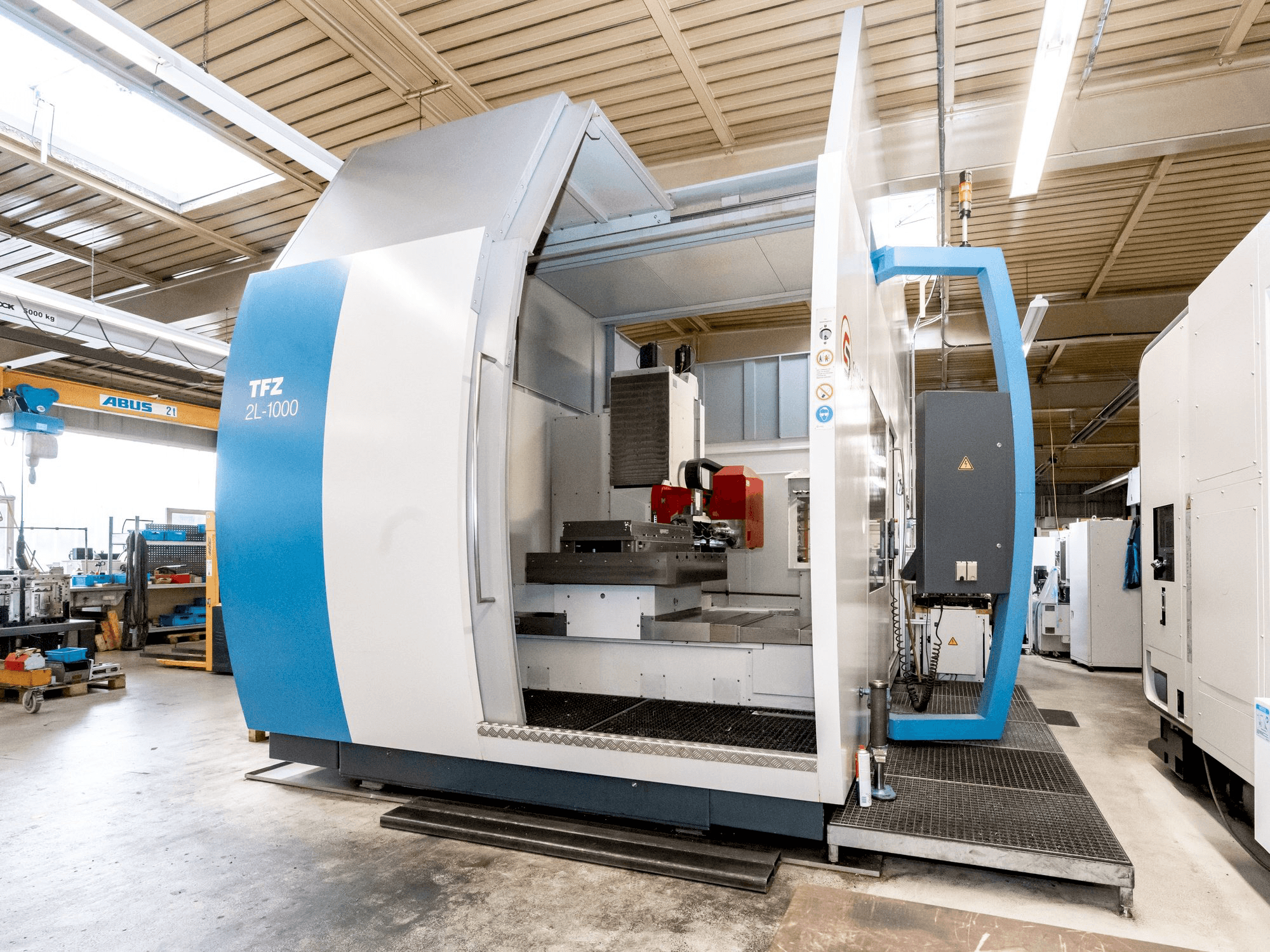 Front view of SAMAG TFZ 2L-1000 machine