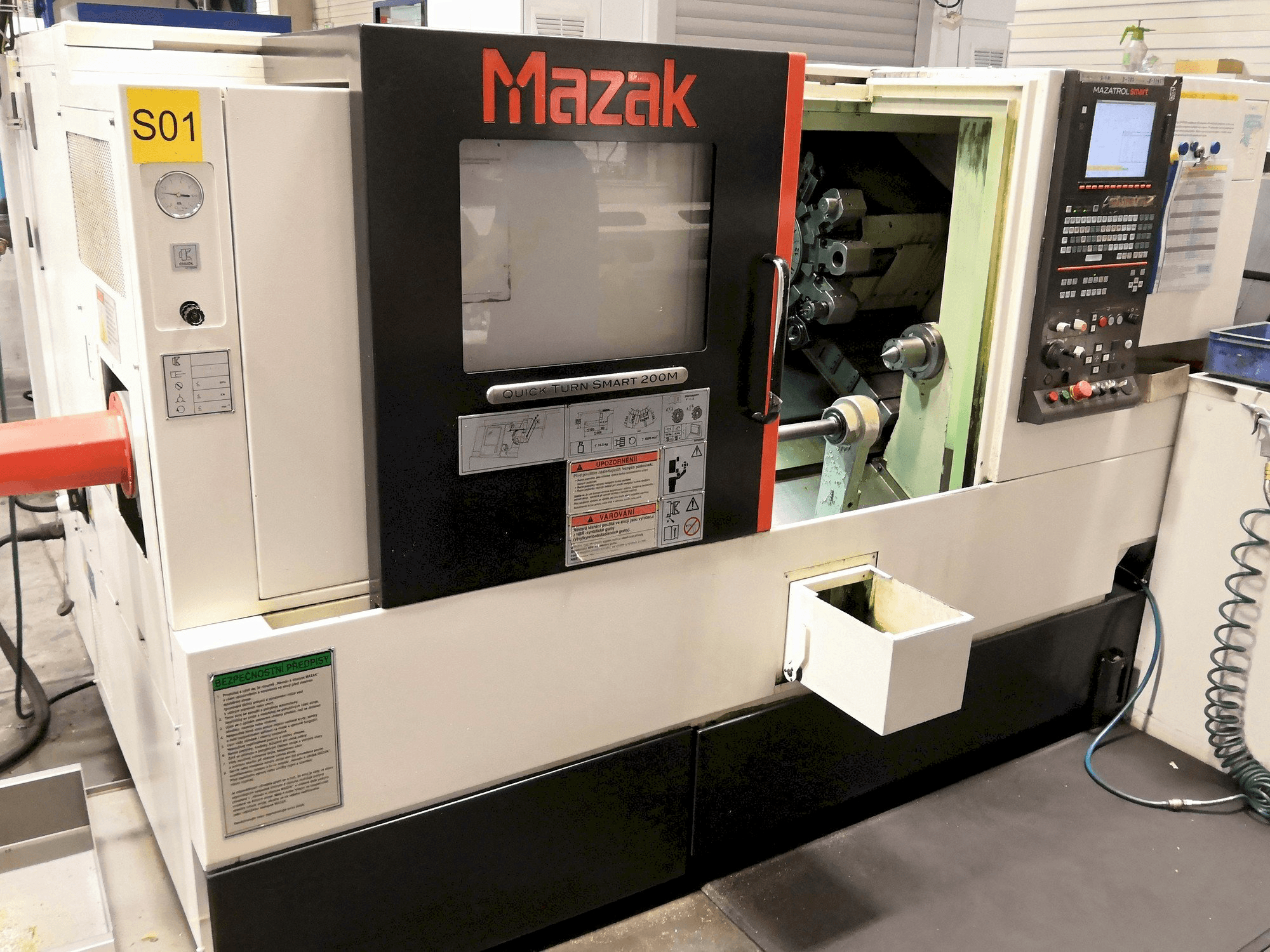 Front view of Mazak Quick Turn Smart 200M machine