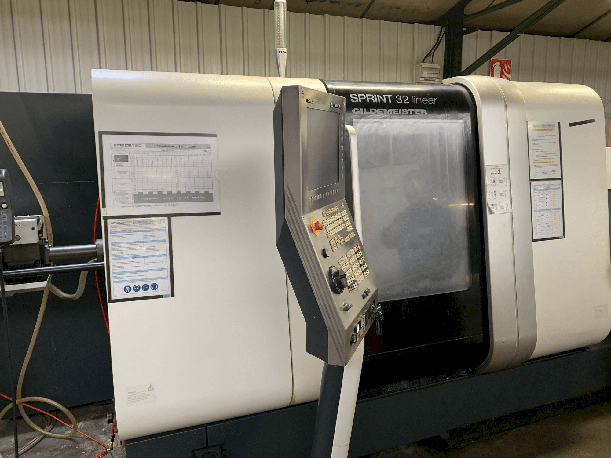 Front view of DMG SPRINT 32 linear machine